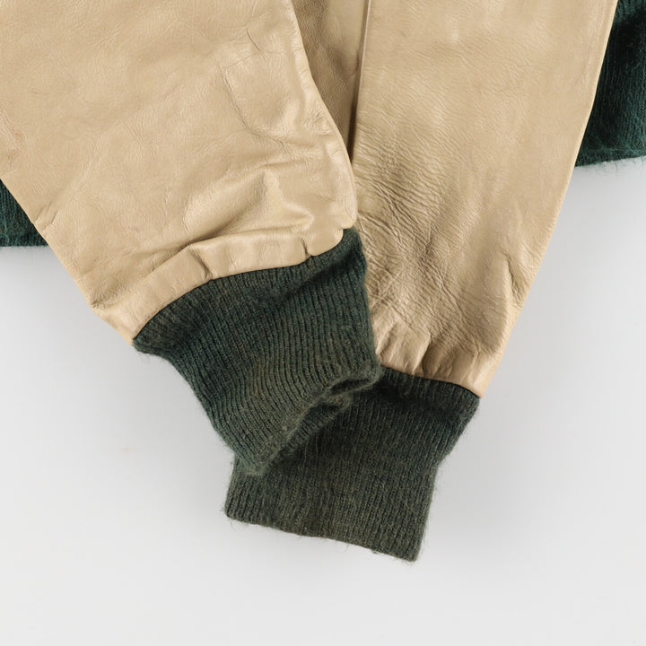 70'S Reed Sportswear Leather Sleeve Wool Varsity Jacket Award Jacket Varsity Jacket Men's XS Vintage /eaa384501