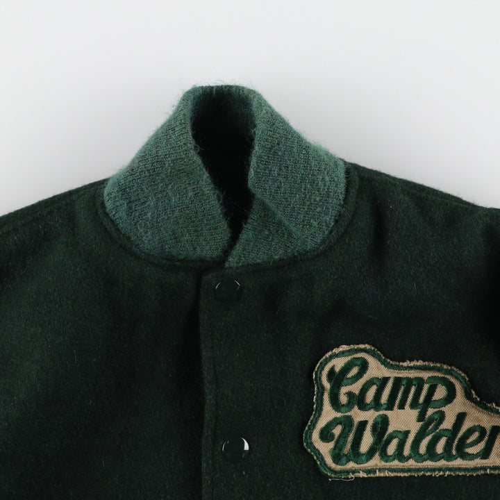 70'S Reed Sportswear Leather Sleeve Wool Varsity Jacket Award Jacket Varsity Jacket Men's XS Vintage /eaa384501