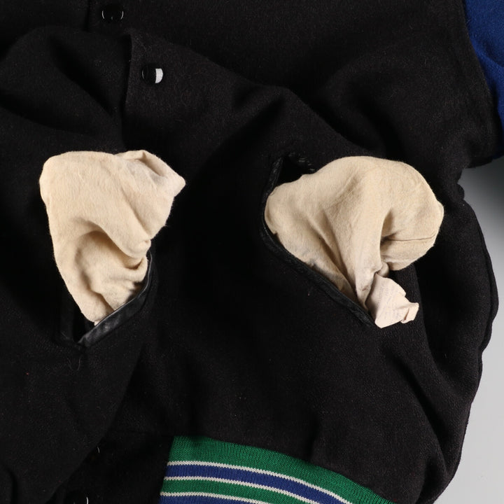 80'S Holloway Wool Stadium Jacket Award Jacket Varsity Jacket Made in USA Men's XL Vintage /eaa384502