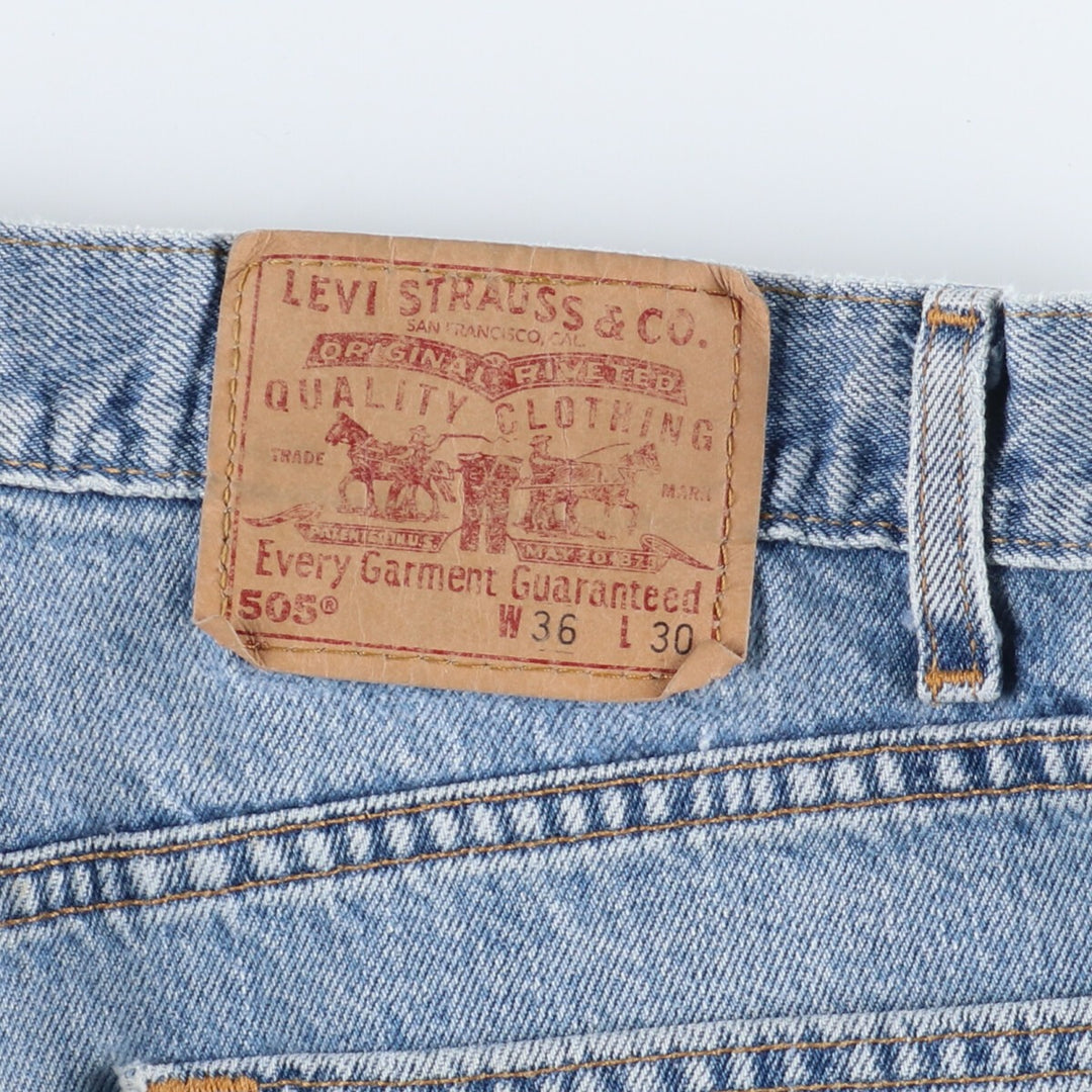 Levi's 505 REGULAR FIT STRAIGHT LEG tapered jeans denim pants made in USA men's w35 /eaa384520