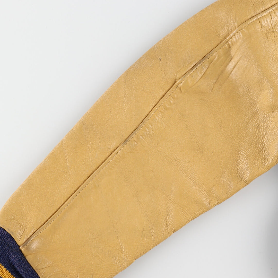 70'S MARSHALL College Sleeve Leather Wool Stadium Jacket Award Jacket Varsity Jacket Men's M Vintage /eaa384716