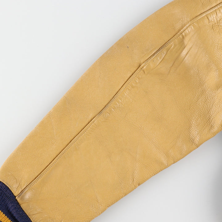 70'S MARSHALL College Sleeve Leather Wool Stadium Jacket Award Jacket Varsity Jacket Men's M Vintage /eaa384716