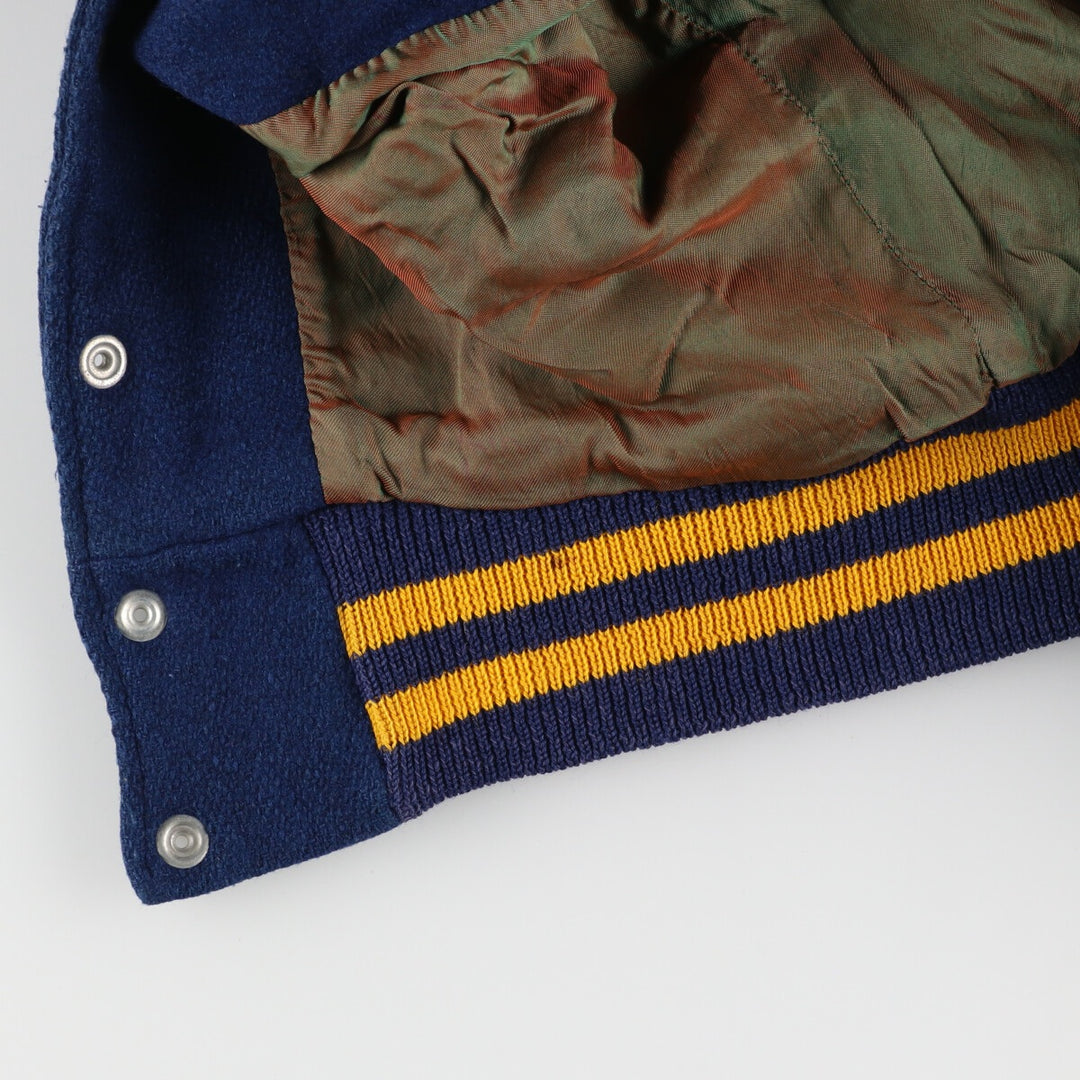 70'S MARSHALL College Sleeve Leather Wool Stadium Jacket Award Jacket Varsity Jacket Men's M Vintage /eaa384716