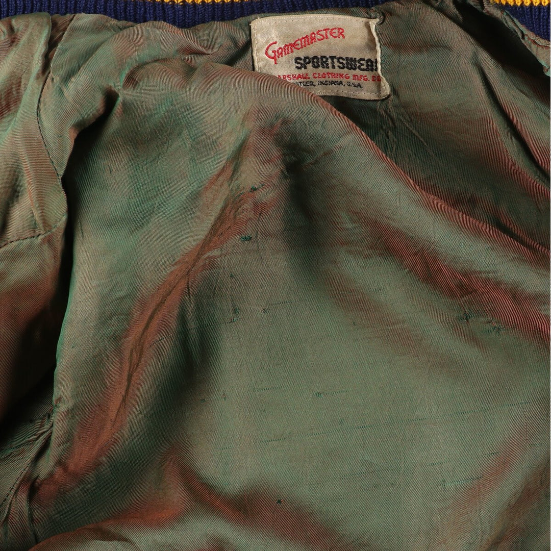 70'S MARSHALL College Sleeve Leather Wool Stadium Jacket Award Jacket Varsity Jacket Men's M Vintage /eaa384716