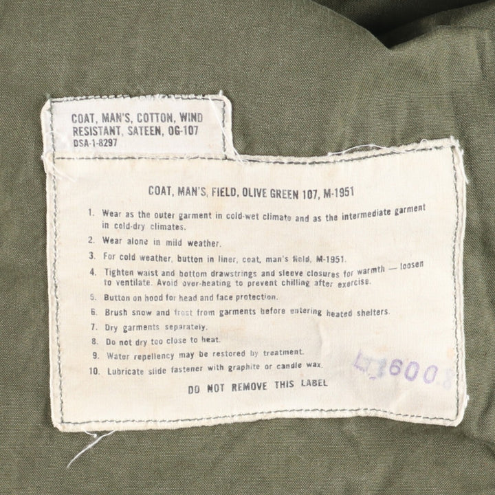 1950'S US Army M-51 Military Field Jacket Made in USA LONG SMALL Men's M Vintage /eaa384756