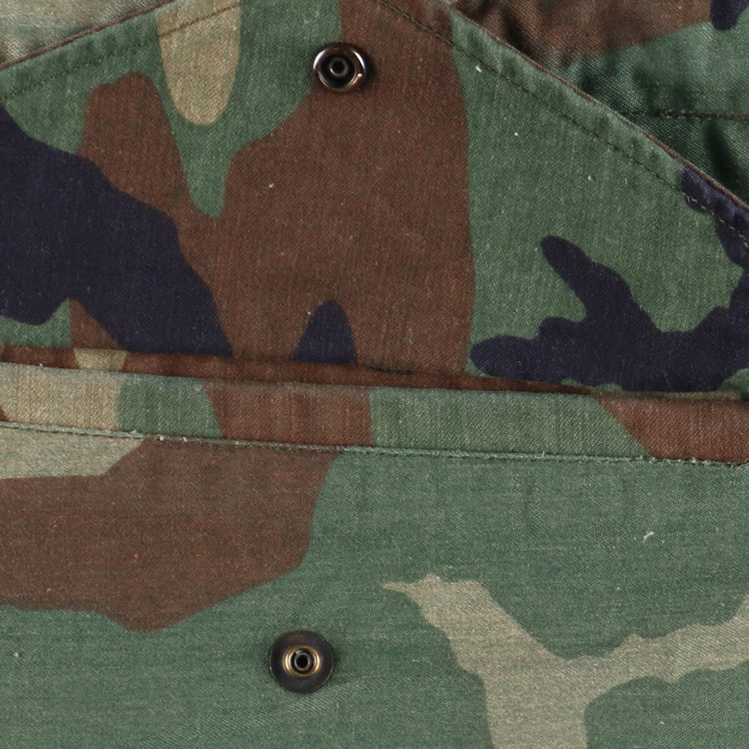 1986 delivery, genuine US military item, USARMY M-65 Woodland Camo military field jacket, made in USA, MEDIUM REGULAR, men's L /eaa384761