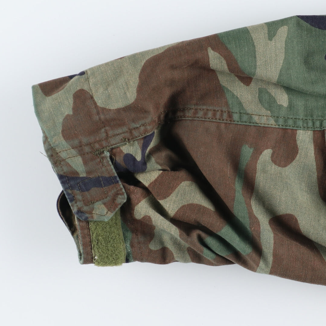 1986 delivery, genuine US military item, USARMY M-65 Woodland Camo military field jacket, made in USA, MEDIUM REGULAR, men's L /eaa384761