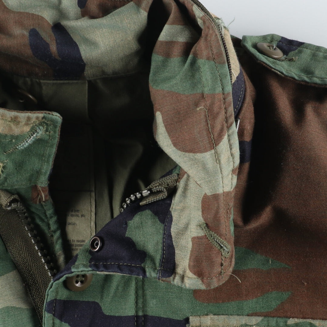 Genuine US military M-65 Woodland Camo Camouflage Pattern Military Field Jacket Made in USA Small Regular Men's M Vintage /eaa384775