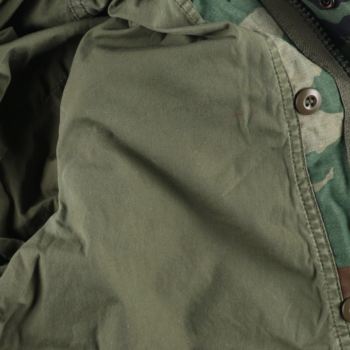 Genuine US military M-65 Woodland Camo Camouflage Pattern Military Field Jacket Made in USA Small Regular Men's M Vintage /eaa384775