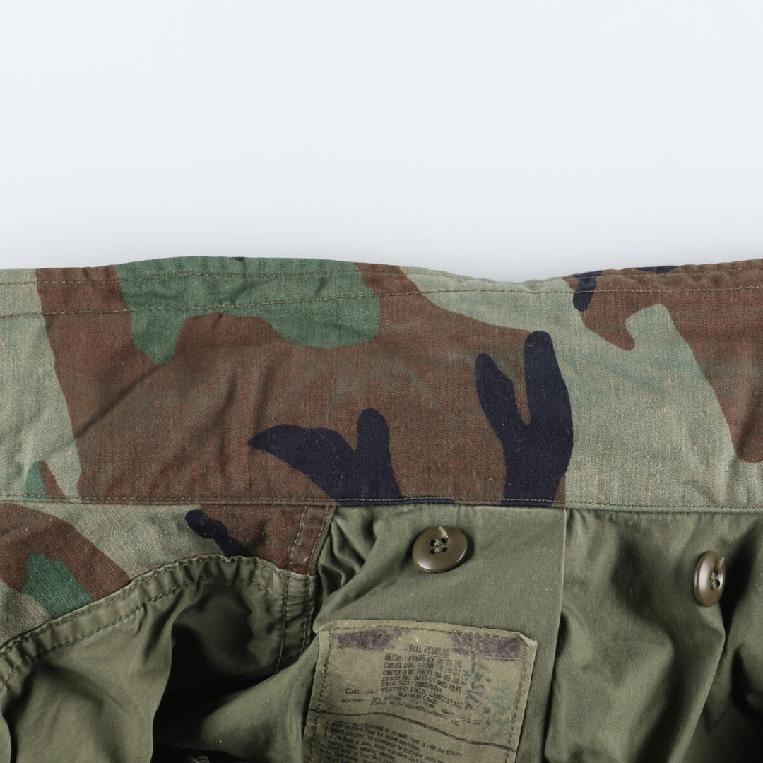 Genuine US military M-65 Woodland Camo Camouflage Pattern Military Field Jacket Made in USA Small Regular Men's M Vintage /eaa384775