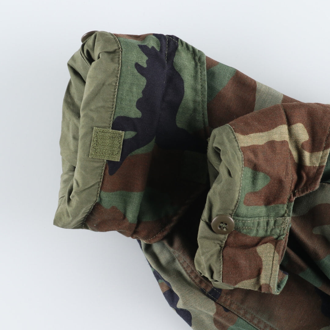 Genuine US military M-65 Woodland Camo Camouflage Pattern Military Field Jacket Made in USA Small Regular Men's M Vintage /eaa384775