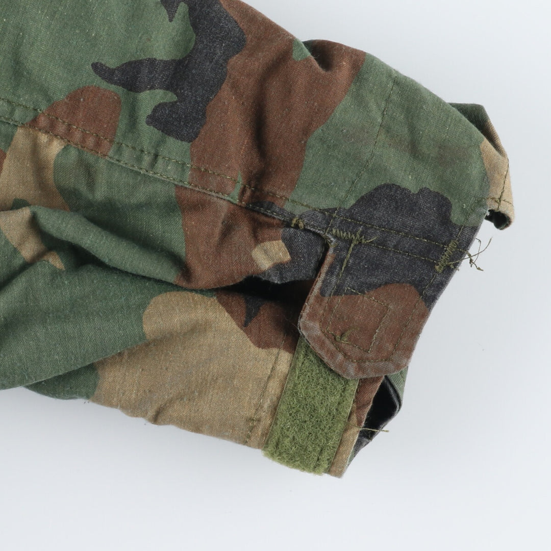1987 delivery, genuine US military M-65 Woodland Camo camouflage pattern military field jacket, USA made, X-SMALL REGULAR, men's S /eaa384776