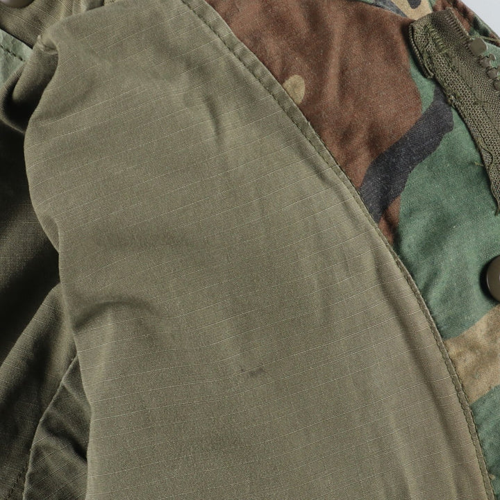 1987 delivery, genuine US military M-65 Woodland Camo camouflage pattern military field jacket, USA made, X-SMALL REGULAR, men's S /eaa384776