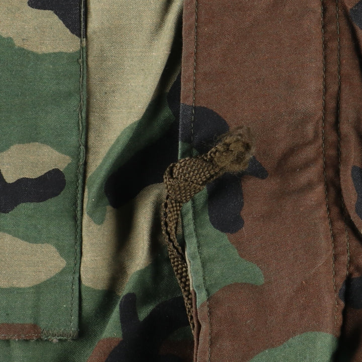 1983 delivery, genuine US military item, USARMY M-65 Woodland Camo, camouflage pattern, military field jacket, USA made, SMALL SHORT, men's M /eaa384777