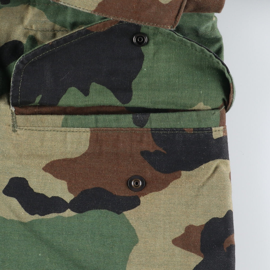 1983 delivery, genuine US military item, USARMY M-65 Woodland Camo, camouflage pattern, military field jacket, USA made, SMALL SHORT, men's M /eaa384777