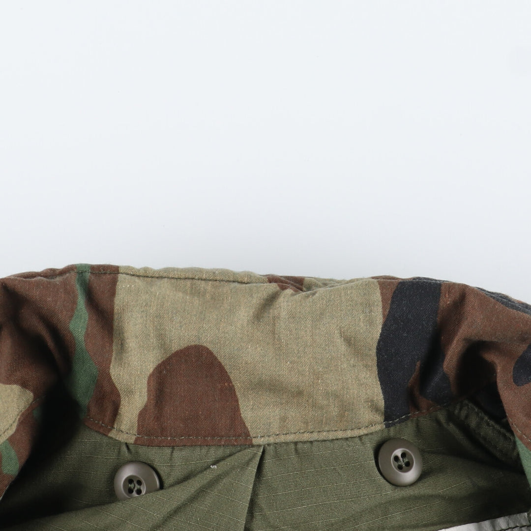 1983 delivery, genuine US military item, USARMY M-65 Woodland Camo, camouflage pattern, military field jacket, USA made, SMALL SHORT, men's M /eaa384777
