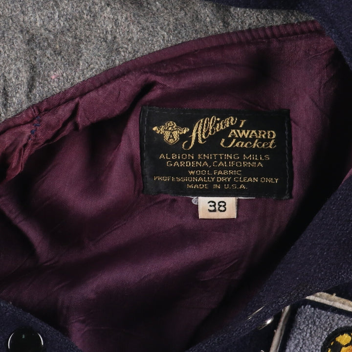 90'S ALBION AWARD JACKET Wool Varsity Jacket Award Jacket Varsity Jacket Made in USA Women's M Vintage /eaa384883
