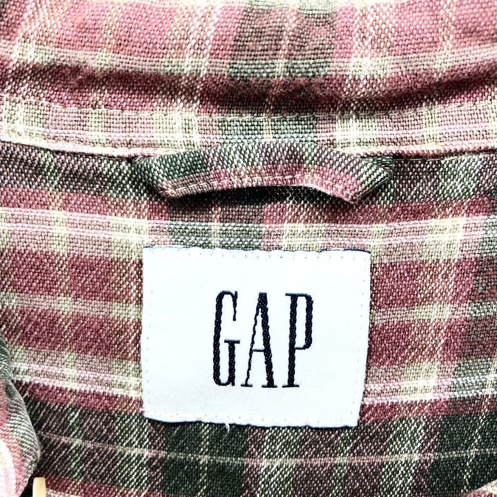 GAP Long Sleeve Button Down Flannel Check Shirt Men's XL /eaa384997