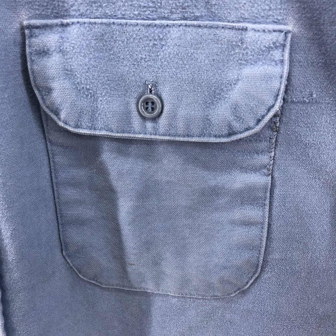 70'S Five Brother Long Sleeve Cotton Shirt Made in USA Men's XL Vintage /eaa385024