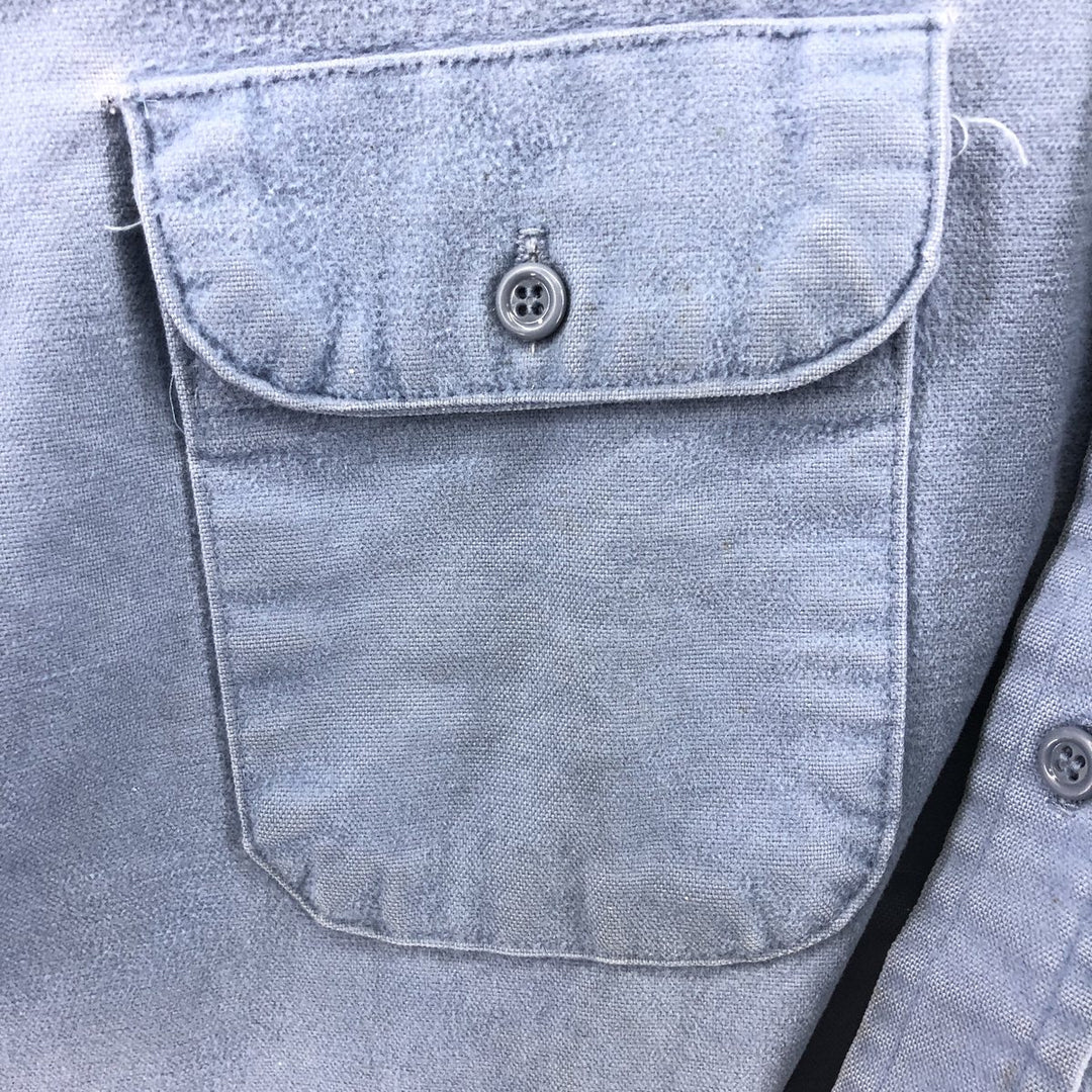 70'S Five Brother Long Sleeve Cotton Shirt Made in USA Men's XL Vintage /eaa385024