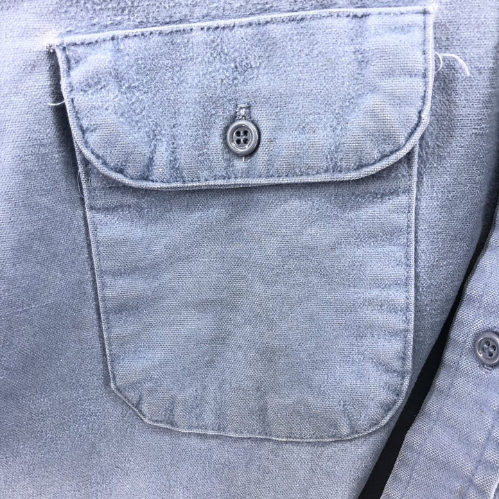 70'S Five Brother Long Sleeve Cotton Shirt Made in USA Men's XL Vintage /eaa385024