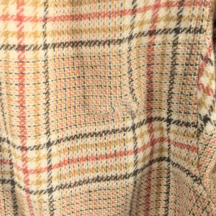 60'S Pendleton Check Pattern Wool Box Shirt Men's L Vintage /eaa385314