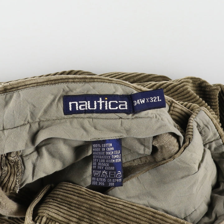 90'S NAUTICA Two-pleat Corduroy Pants Men's W34 Vintage / eaa385355