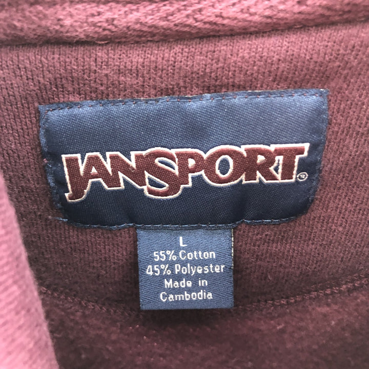 Jansport College Half Zip Sweatshirt Trainer Men's L /eaa385428