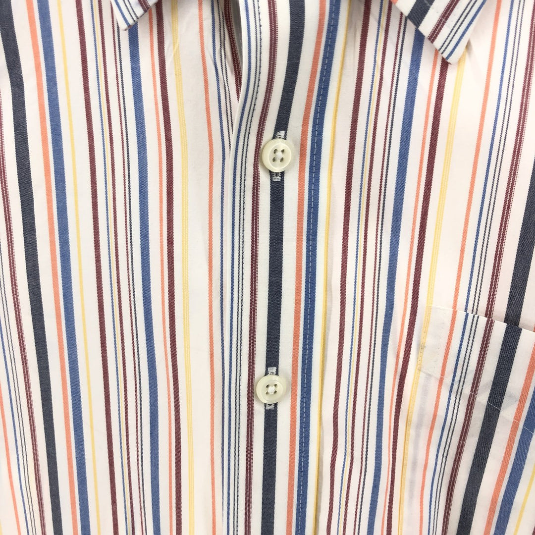 LLBean WRINKLE AND STAIN RESISTANT Long Sleeve Multi-Stripe Cotton Shirt Men's XXL /eaa385684