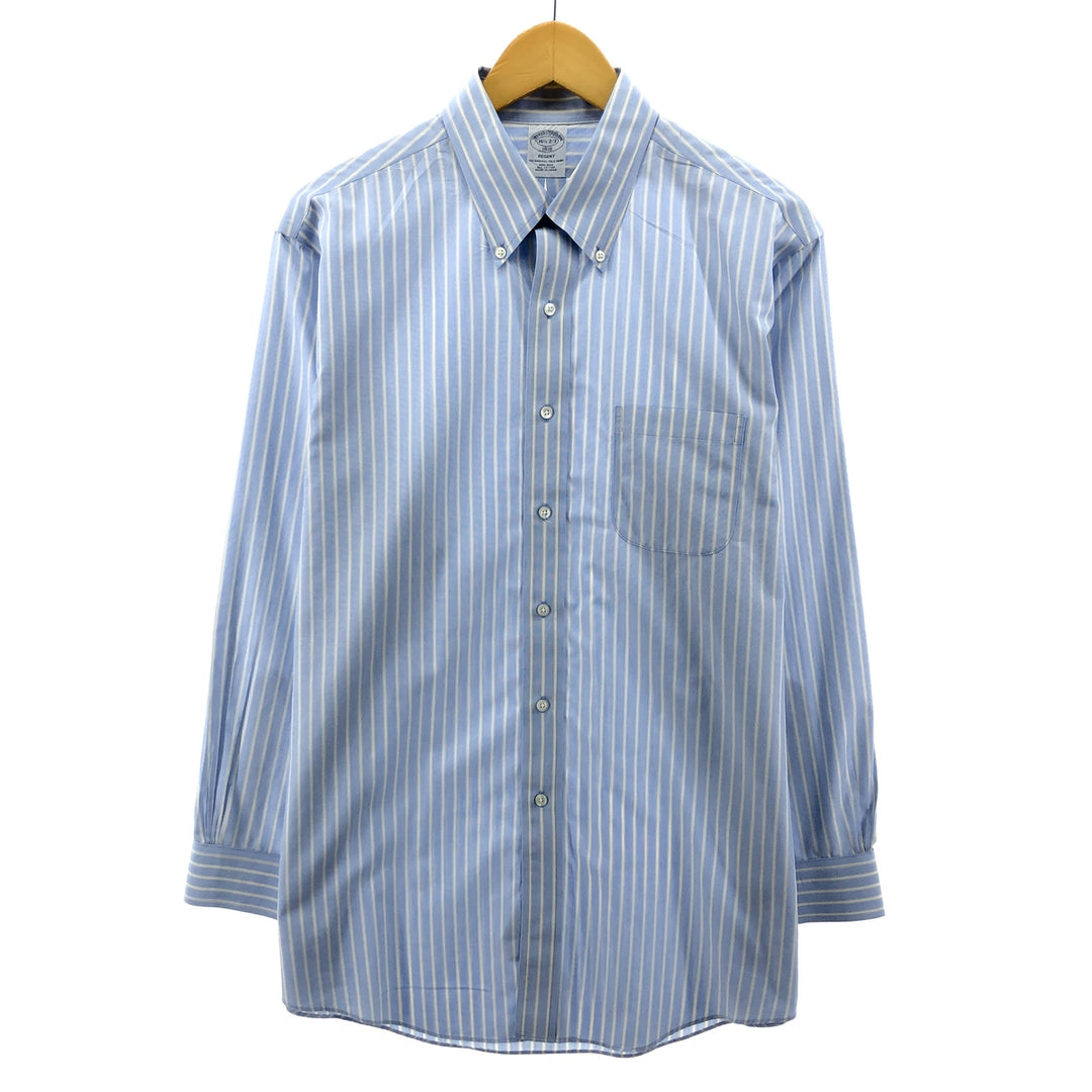 Brooks Brothers 1818 Long Sleeve Button-Down Striped Shirt, Men's L /eaa385697