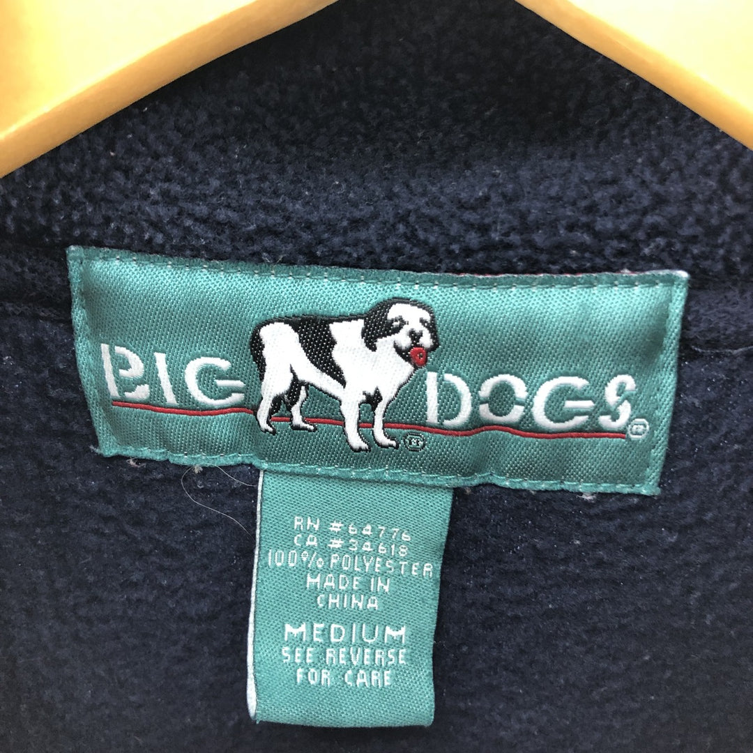 BIG DOGS Half Zip Fleece Pullover Men's M /eaa385708