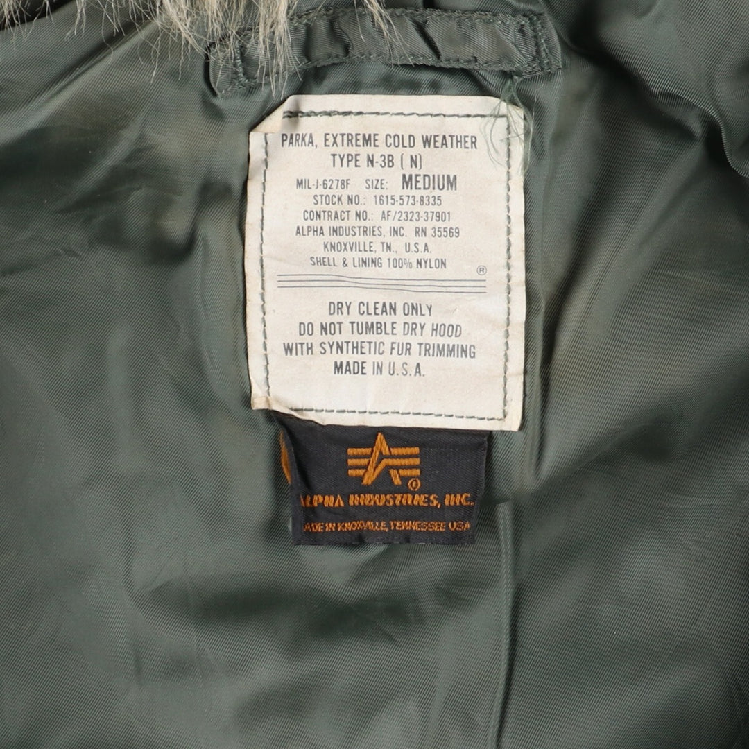 Civilian Alpha ALPHA N-3B Type Military Flight Jacket Made in USA MEIDUM Men's M /eaa385903