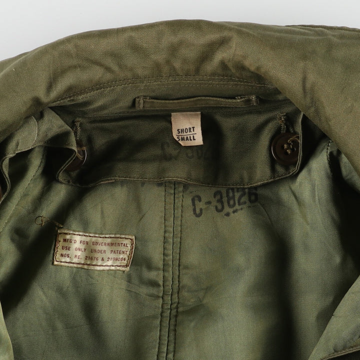 50'S US Army genuine M-1954 military overcoat with liner, made in USA, SHORT SMALL, men's S, vintage /eaa385905