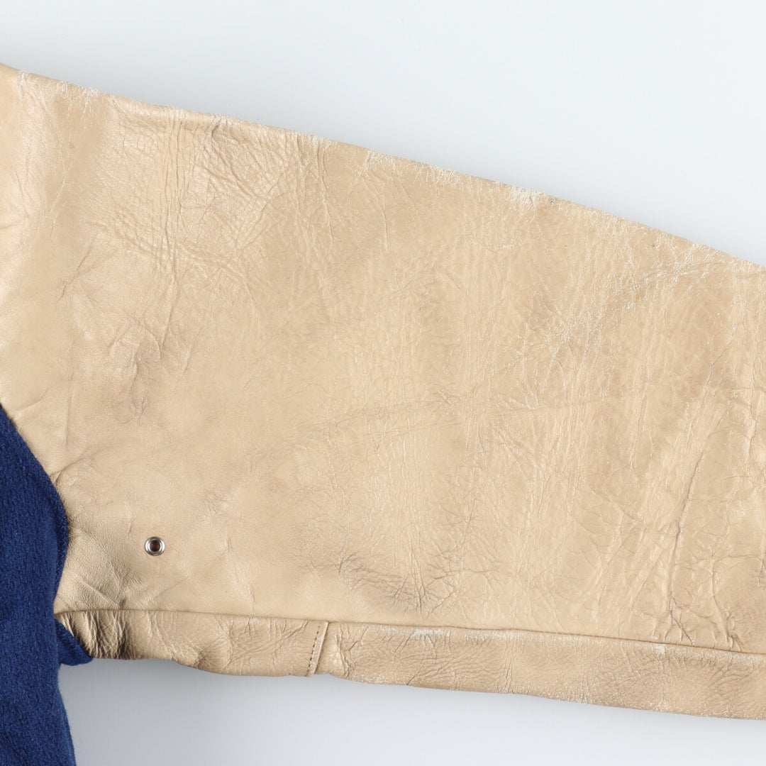 60'S EMPIRE Wool Leather Sleeve Varsity Jacket Award Jacket Made in USA Men's S Vintage /eaa385917