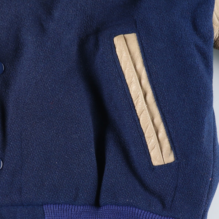 60'S EMPIRE Wool Leather Sleeve Varsity Jacket Award Jacket Made in USA Men's S Vintage /eaa385917