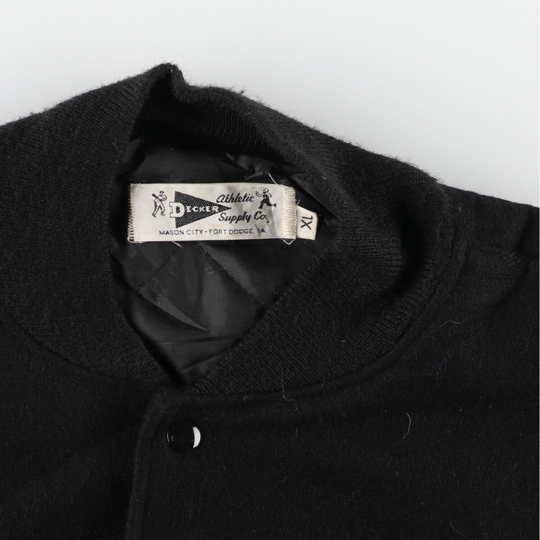 DECKER Leather Sleeve Wool Stadium Jacket Award Jacket Varsity Jacket Men's XL /eaa385983