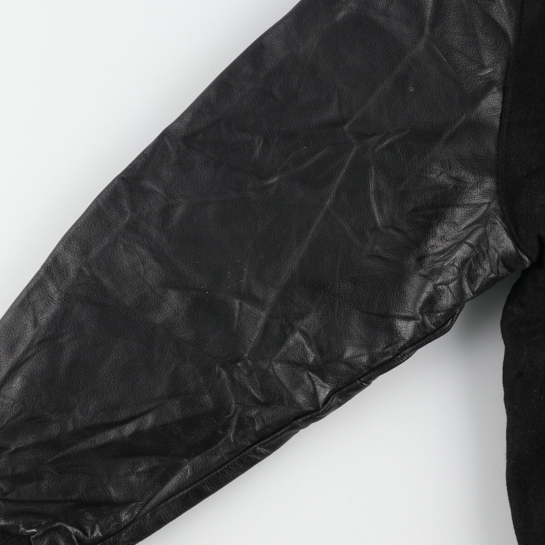 DECKER Leather Sleeve Wool Stadium Jacket Award Jacket Varsity Jacket Men's XL /eaa385983