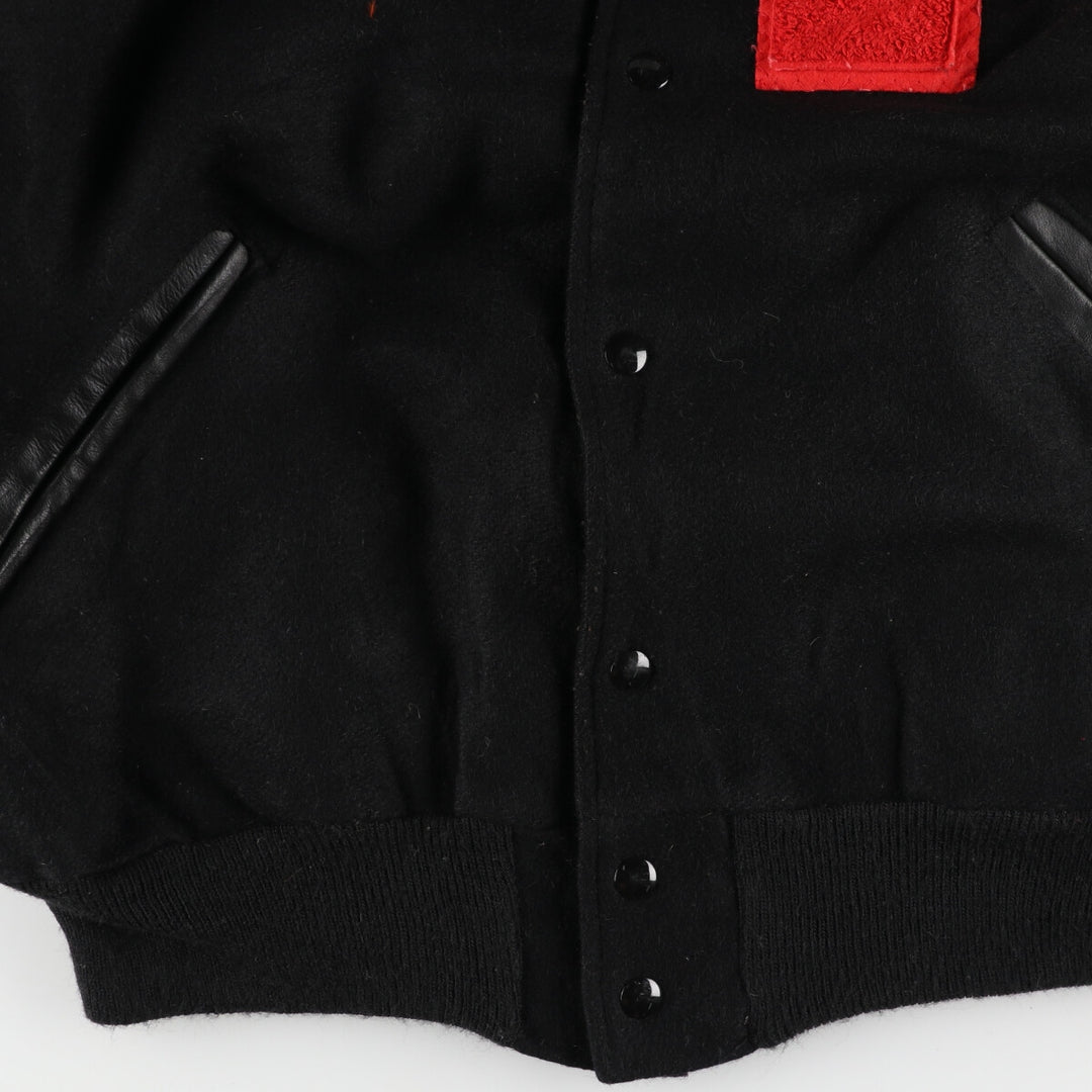 DECKER Leather Sleeve Wool Stadium Jacket Award Jacket Varsity Jacket Men's XL /eaa385983