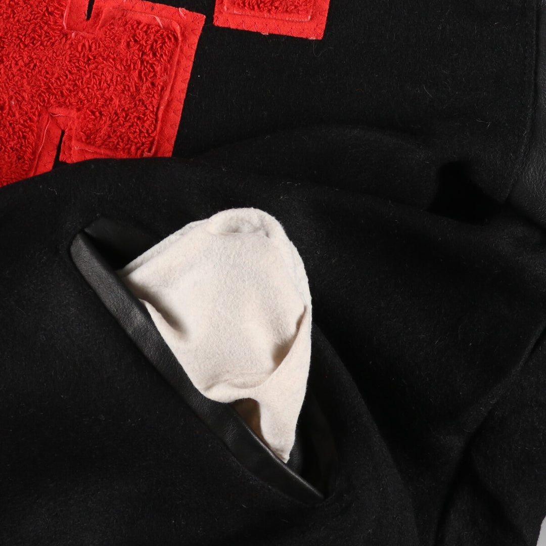 DECKER Leather Sleeve Wool Stadium Jacket Award Jacket Varsity Jacket Men's XL /eaa385983