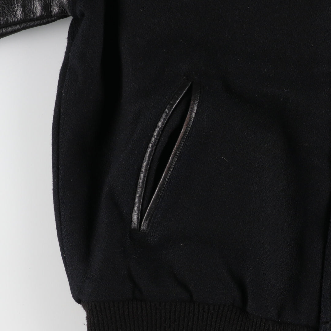 Hard Rock Cafe NEW ORLEANS Leather Wool Sleeve Stadium Jacket Award Jacket Varsity Jacket Men's XL /eaa385984