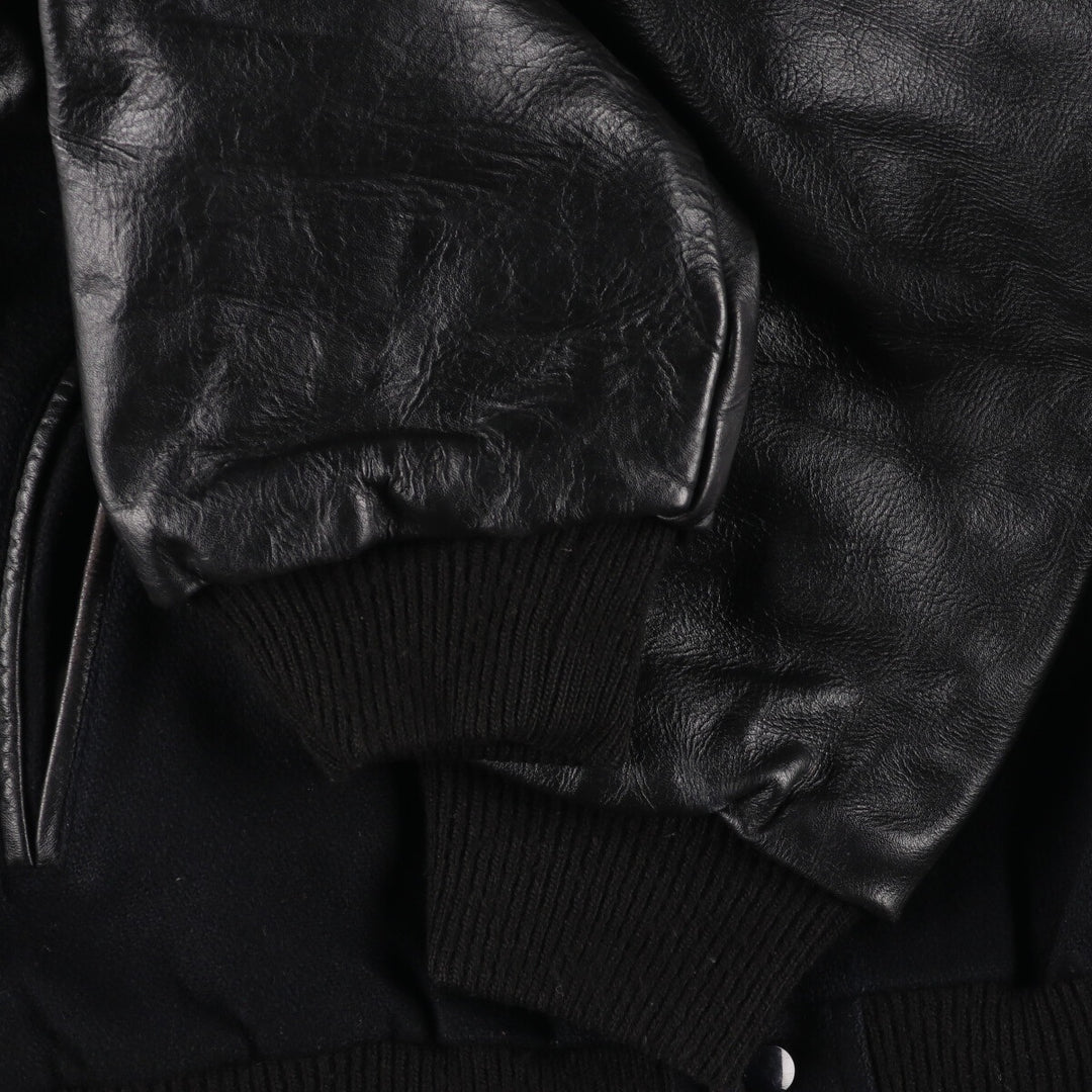 Hard Rock Cafe NEW ORLEANS Leather Wool Sleeve Stadium Jacket Award Jacket Varsity Jacket Men's XL /eaa385984