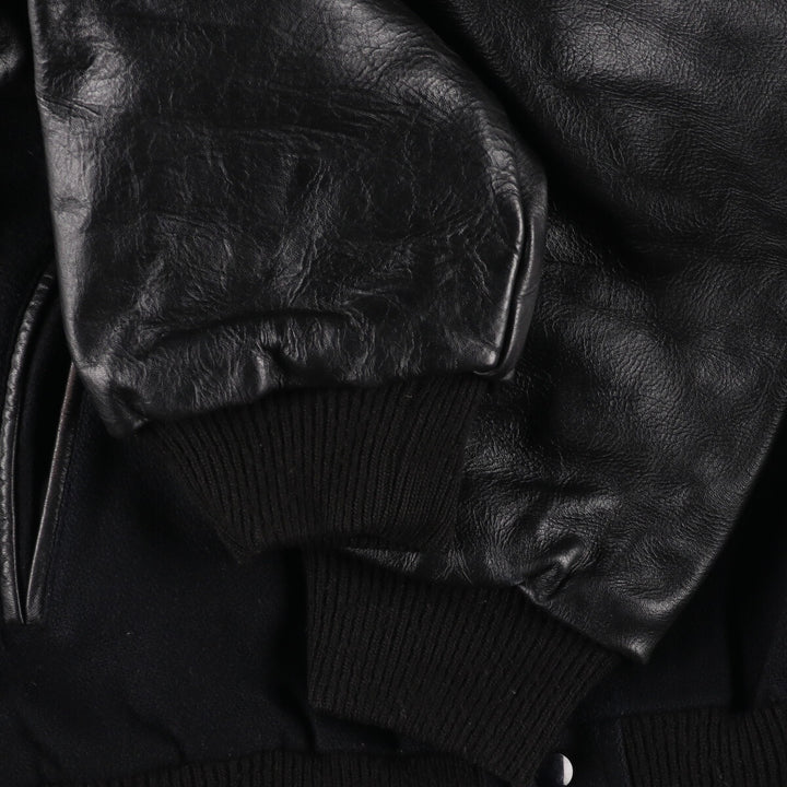 Hard Rock Cafe NEW ORLEANS Leather Wool Sleeve Stadium Jacket Award Jacket Varsity Jacket Men's XL /eaa385984