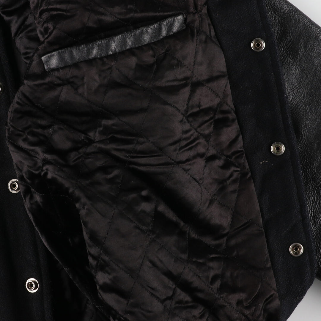 Hard Rock Cafe NEW ORLEANS Leather Wool Sleeve Stadium Jacket Award Jacket Varsity Jacket Men's XL /eaa385984