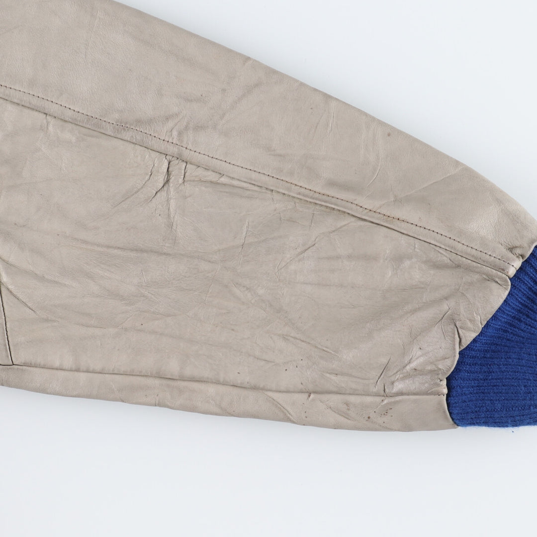 00'S C and L Sleeve Leather Wool Varsity Jacket Award Jacket Varsity Jacket Made in USA Men's XL /eaa386024