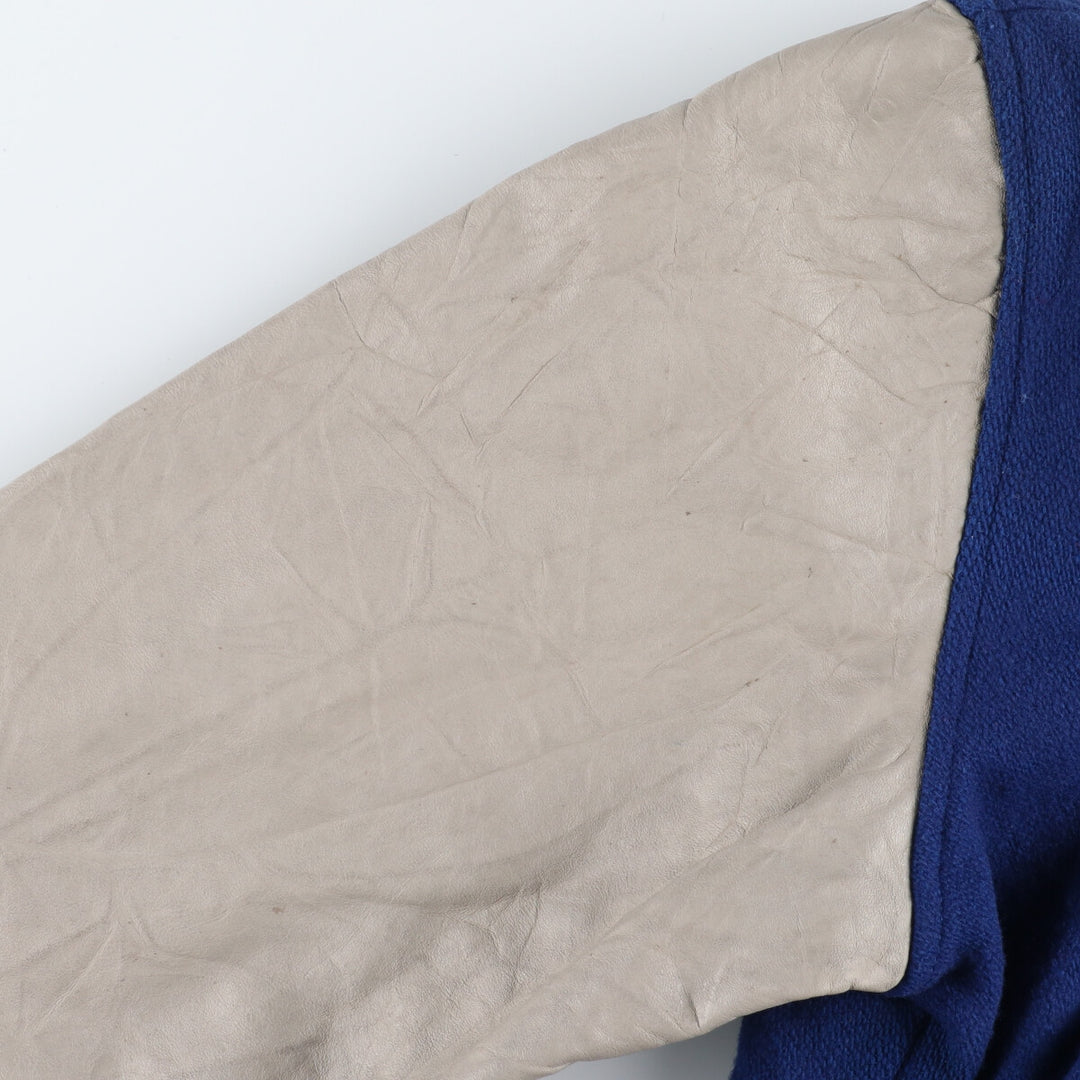 00'S C and L Sleeve Leather Wool Varsity Jacket Award Jacket Varsity Jacket Made in USA Men's XL /eaa386024