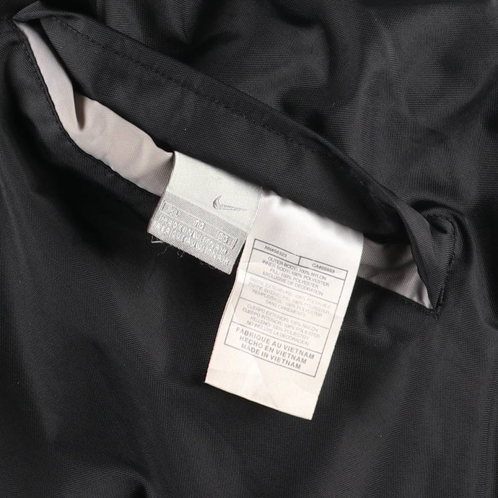 2000'S Nike reversible fleece puffer jacket, men's size XL Nylon black type Vintage Second Hand