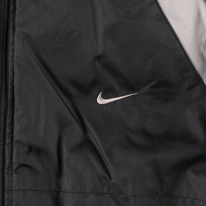 2000'S Nike reversible fleece puffer jacket, men's size XL Nylon black type Vintage Second Hand
