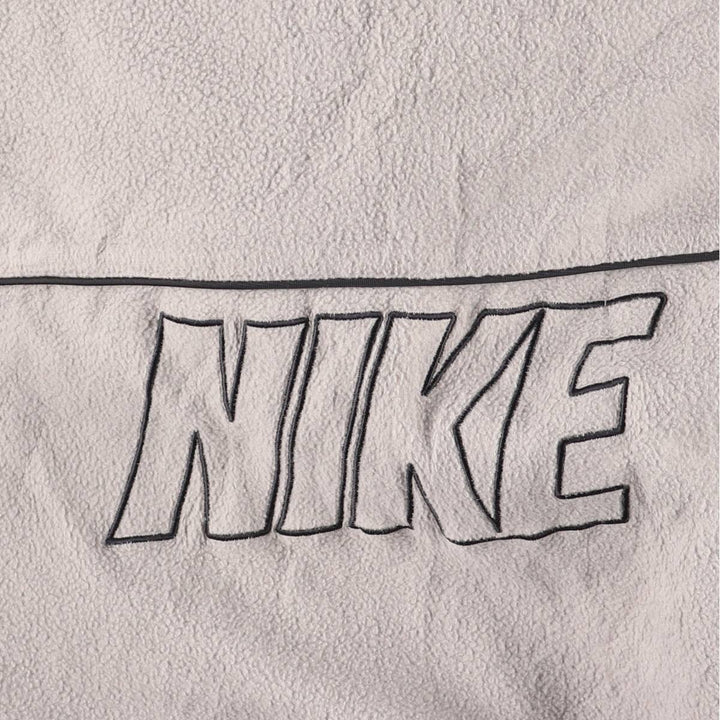 2000'S Nike reversible fleece puffer jacket, men's size XL Nylon black type Vintage Second Hand