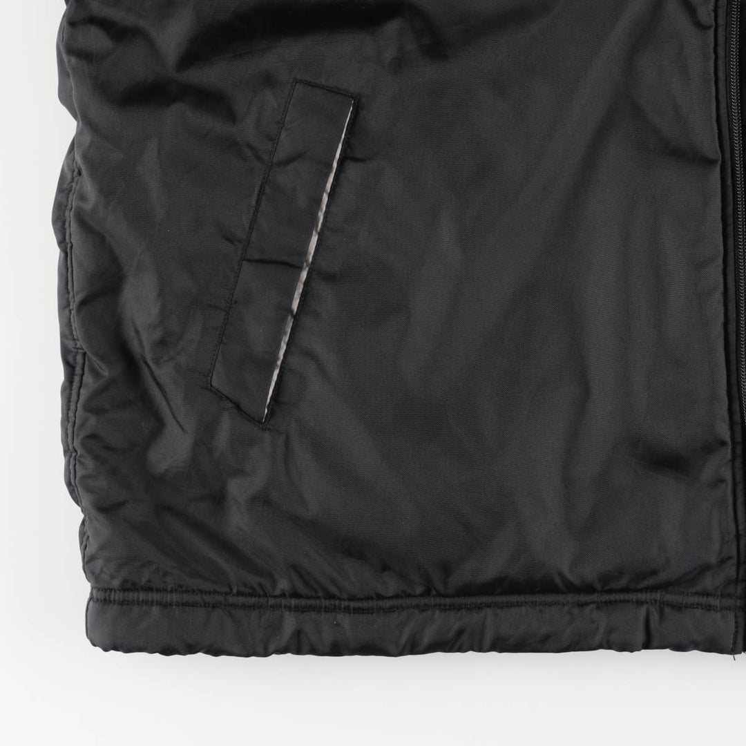 2000'S Nike reversible fleece puffer jacket, men's size XL Nylon black type Vintage Second Hand