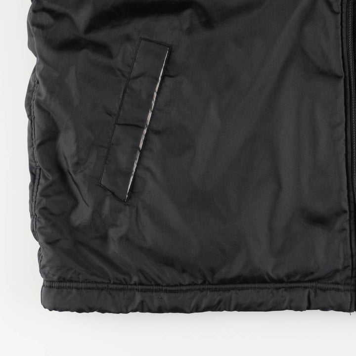 2000'S Nike reversible fleece puffer jacket, men's size XL Nylon black type Vintage Second Hand